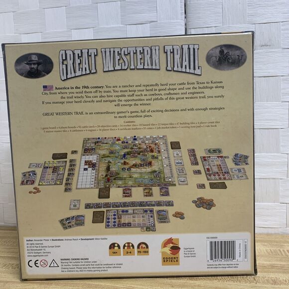 Great Western Trail Board Game By Alexander Pfister Brand New-Unopened 2018 - Picture 2 of 7
